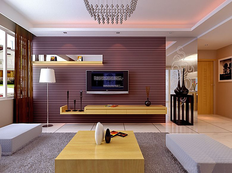 100款現(xiàn)代簡約小戶型客廳電視背景墻裝修效果圖_濰坊樓市新聞-吉屋網(wǎng)